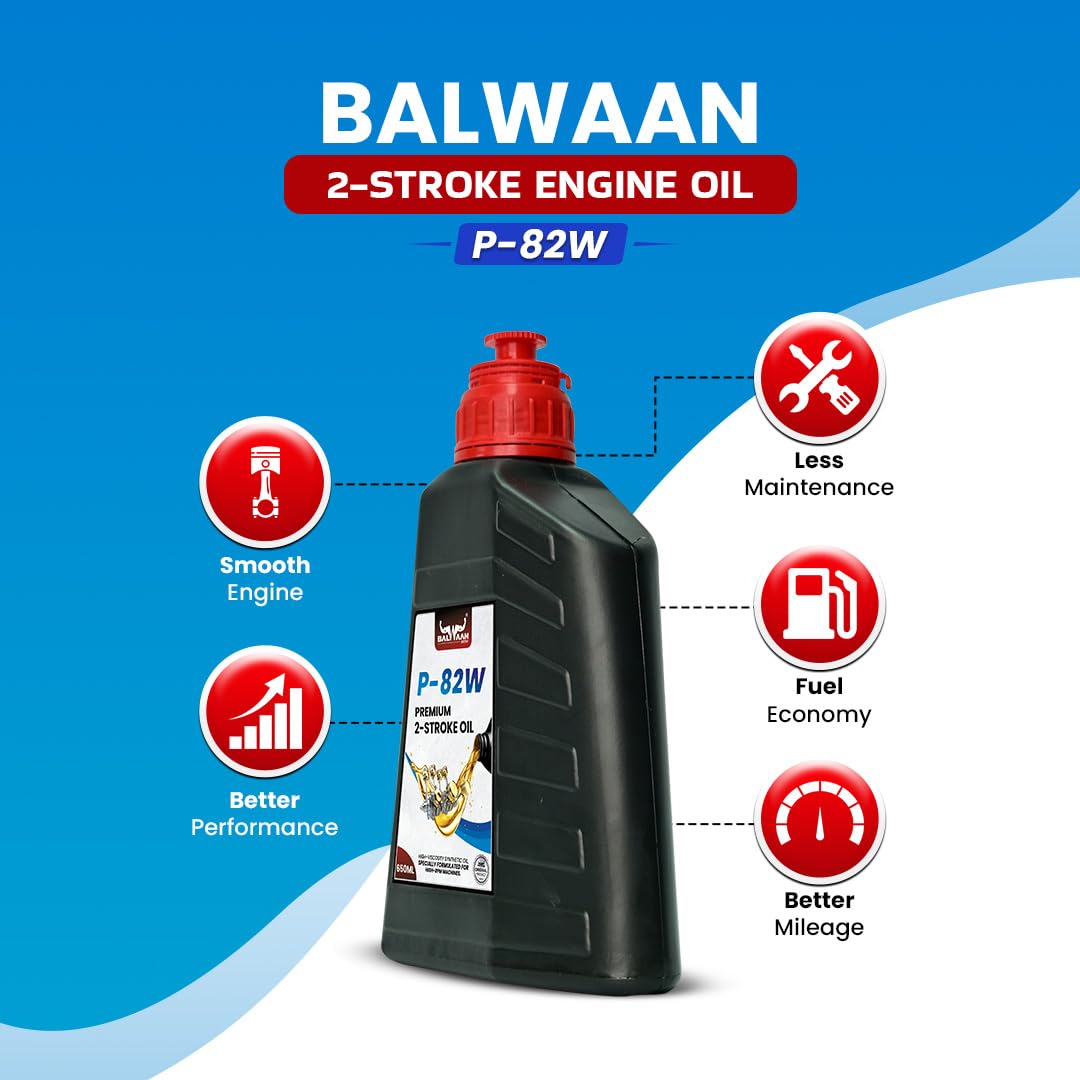 Balwaan Engine Oil 650ml (P-82W) - Low-Smoke Emission & Premium Agricultural Lubricant - photo 3