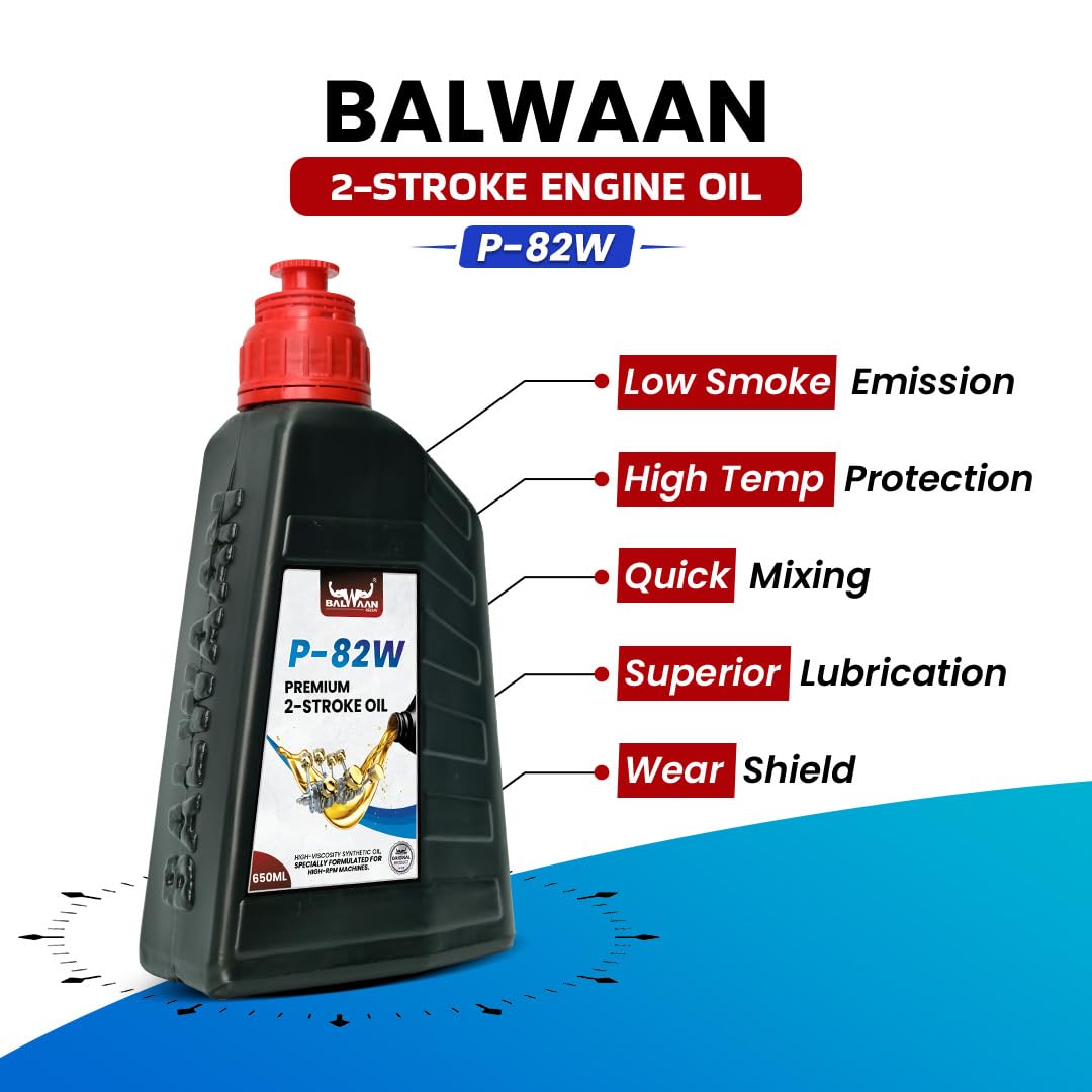 Balwaan Engine Oil 650ml (P-82W) - Low-Smoke Emission & Premium Agricultural Lubricant - photo 4