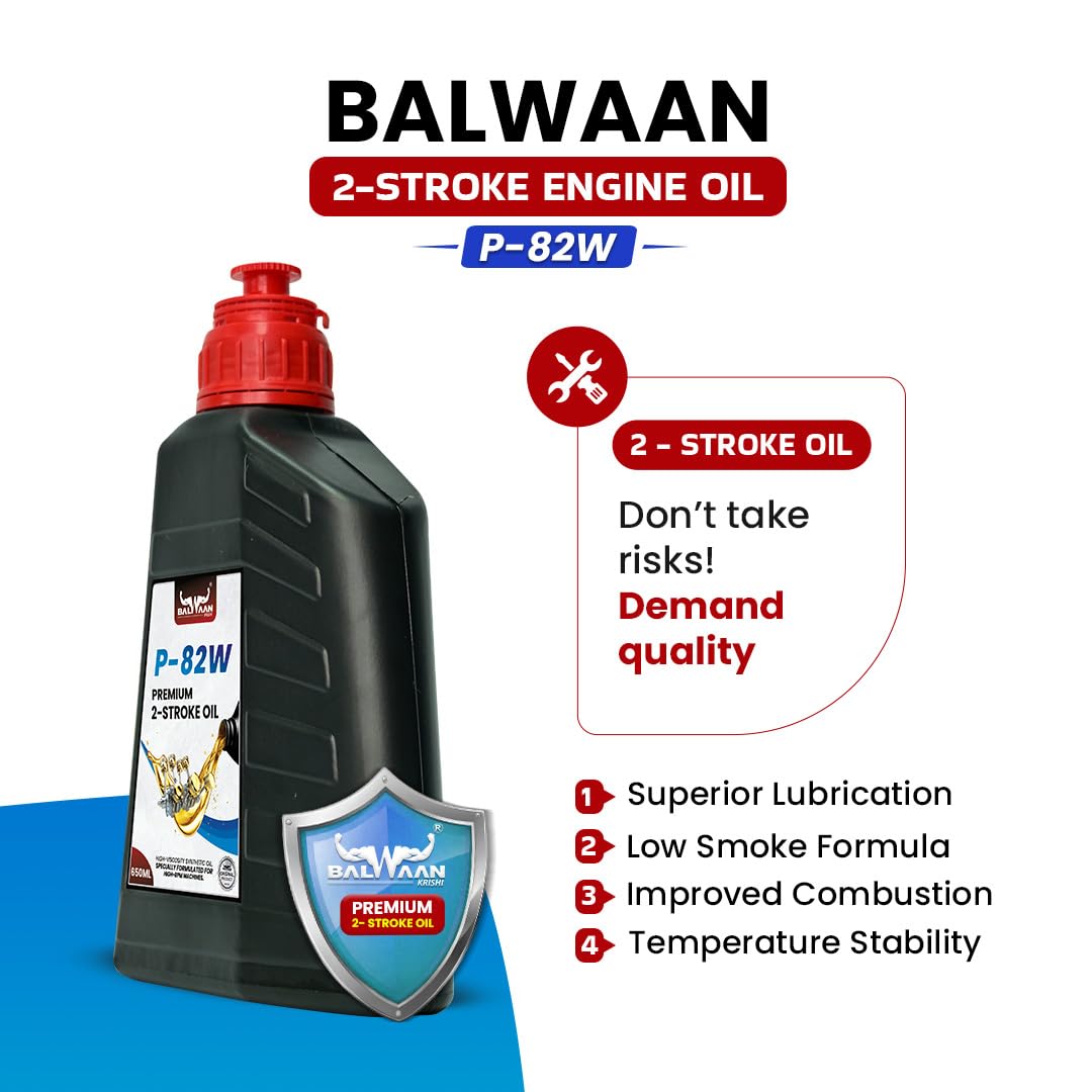 Balwaan Engine Oil 650ml (P-82W) - Low-Smoke Emission & Premium Agricultural Lubricant - photo 5