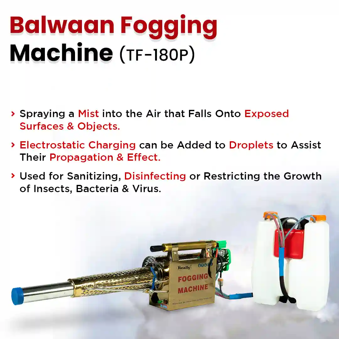 Balwaan Fogging Machine TF-180P - 16L Dual Tank - Self Start Portable Fogger - Spray Machine for Agriculture, Pest Control & Sanitization - photo 6