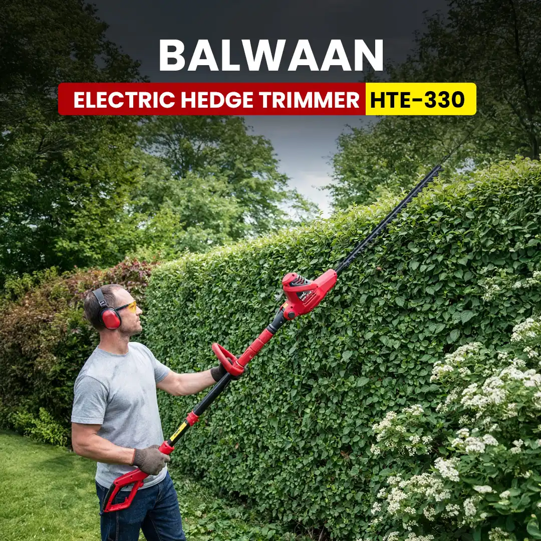 Balwaan High-Power Electric Hedge Trimmer HTE-330 For Clean & Easy Garden Trimming - photo 4