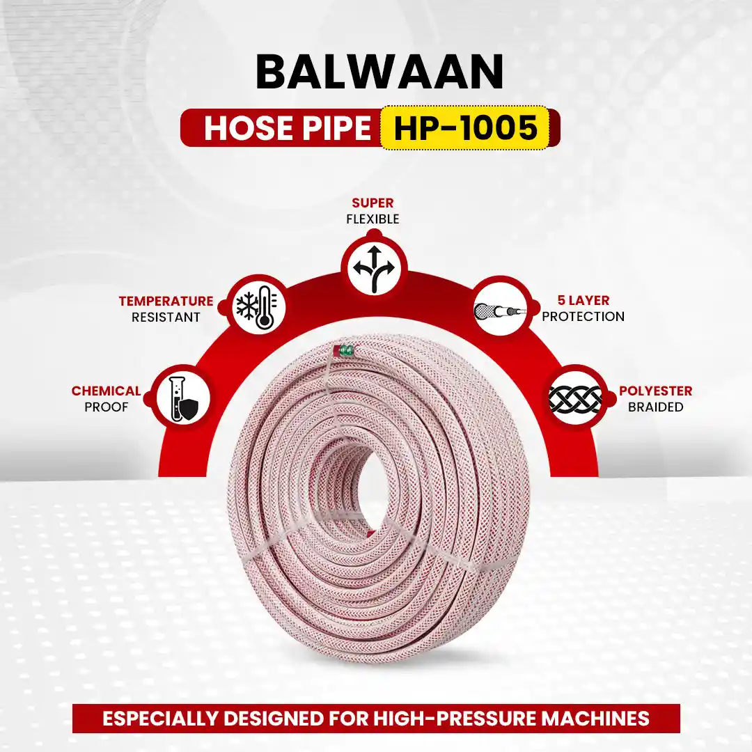 Balwaan HP-1005 10mm Multi-Use Agriculture Hose Pipe - for Irrigation, Gardening, Watering & Farm Use - photo 2