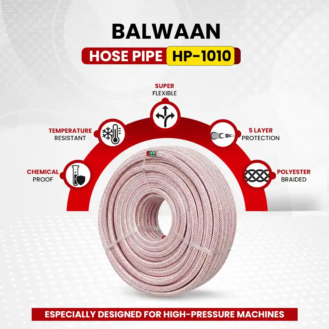 Balwaan HP-1010 Super Strong Agriculture Hose Pipe (100 Meter) - for Irrigation, Gardening, Watering & Farm Use - photo 2