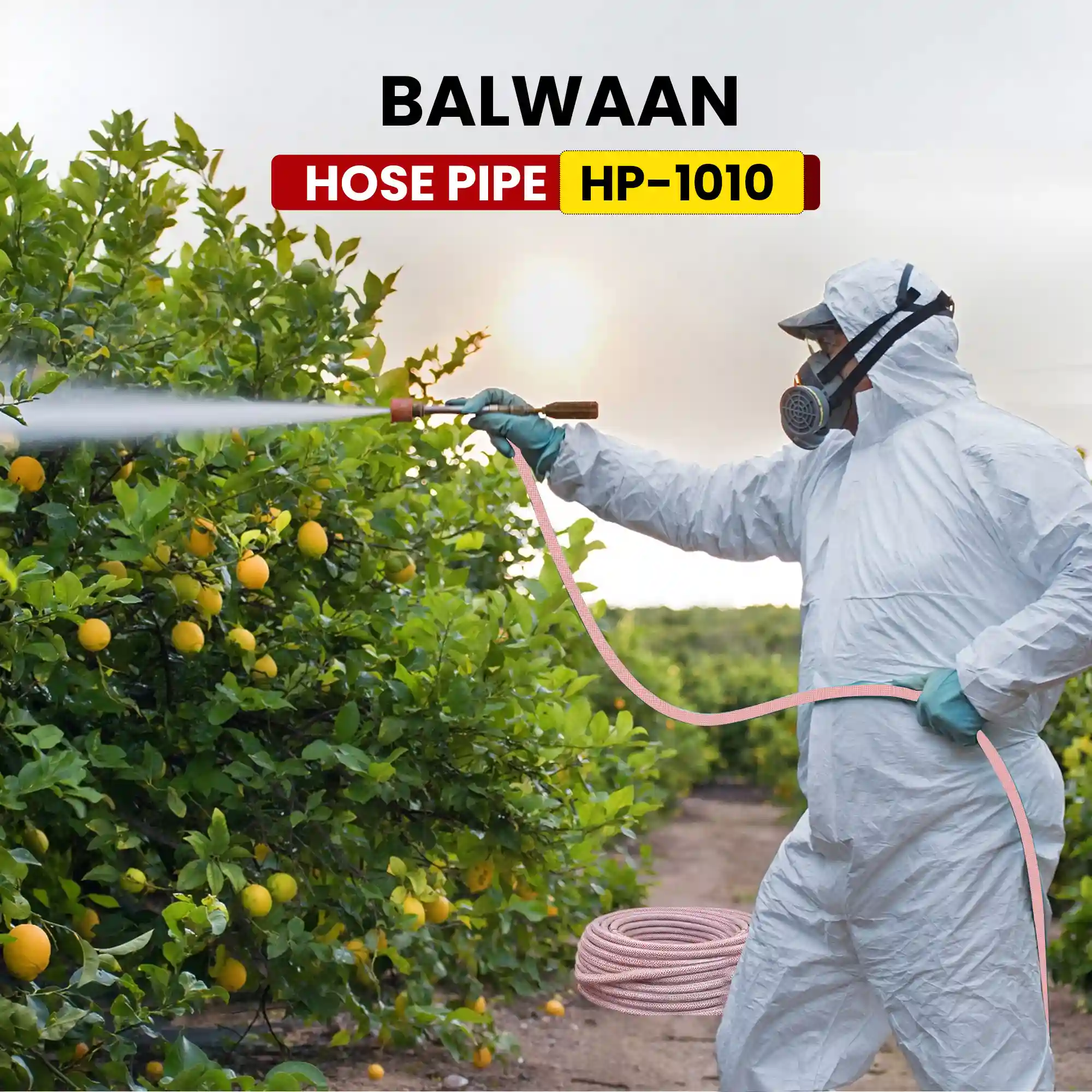 Balwaan HP-1010 Super Strong Agriculture Hose Pipe (100 Meter) - for Irrigation, Gardening, Watering & Farm Use - photo 5