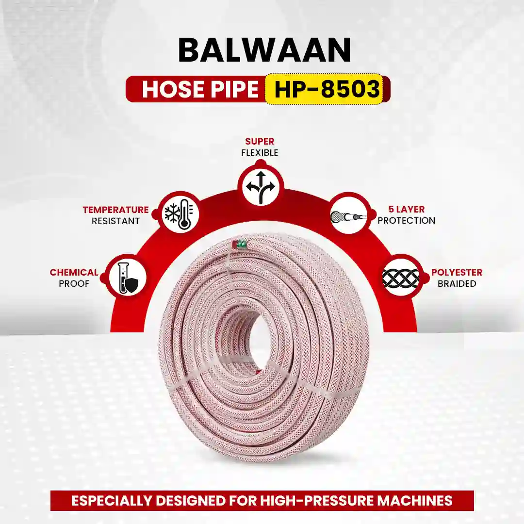 Balwaan HP-8503 Heavy-Duty 30 Meter Hose Pipe for Powerful Spraying & Irrigation - photo 2