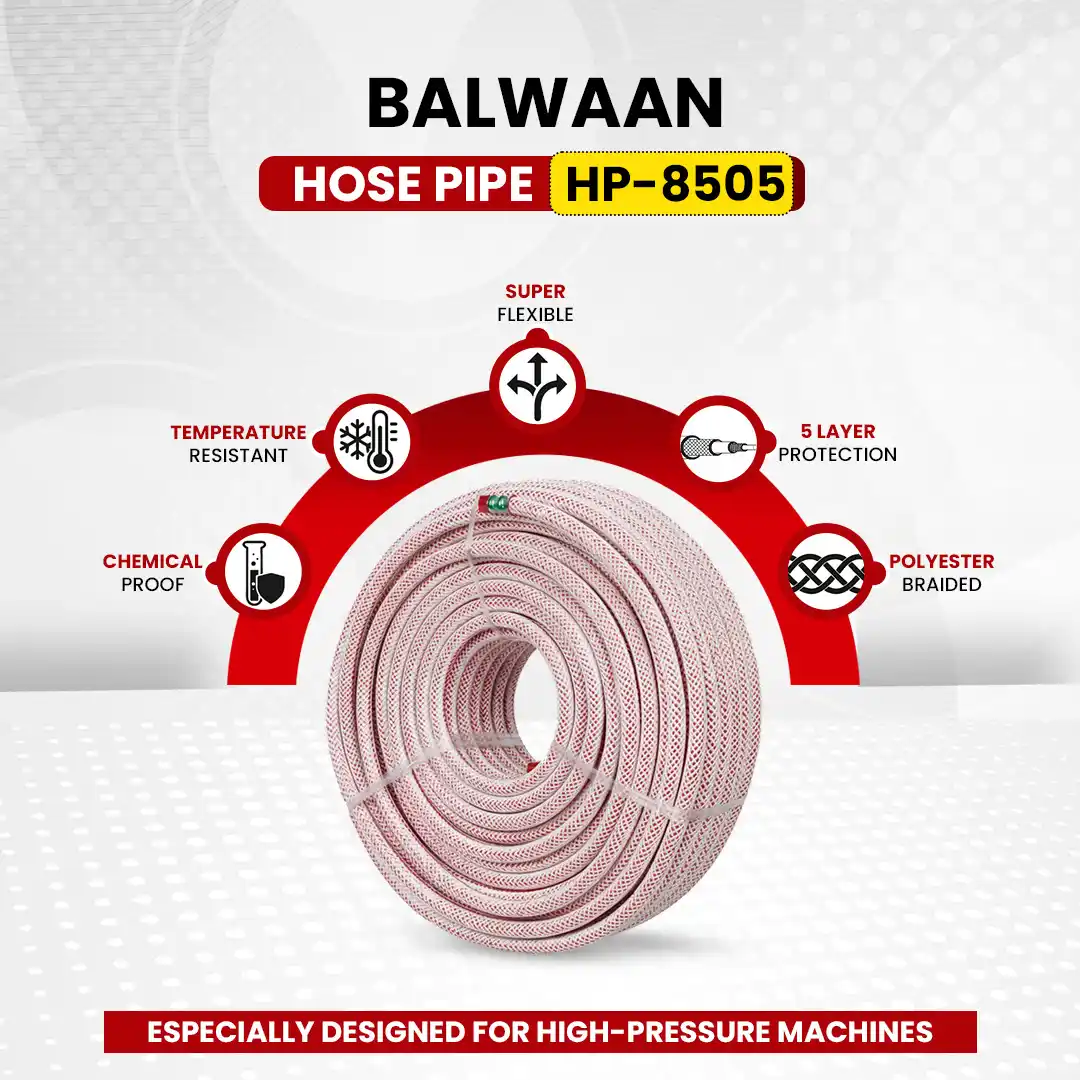 Balwaan HP-8505 Heavy-Duty 50 Meter Hose Pipe for Agriculture & Gardening - photo 4