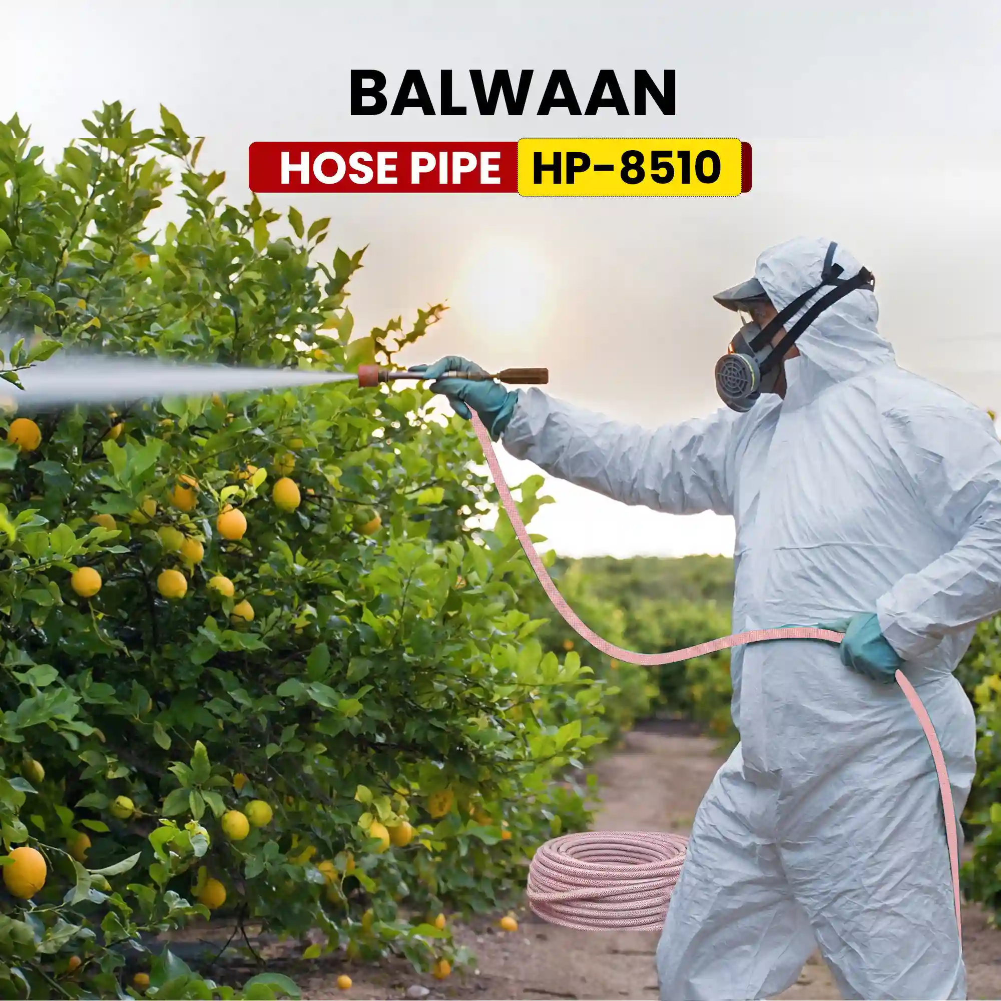 Balwaan HP-8510 Polyester Braided Long Hose Pipe (100 Meter) for Irrigation & Gardening - photo 5