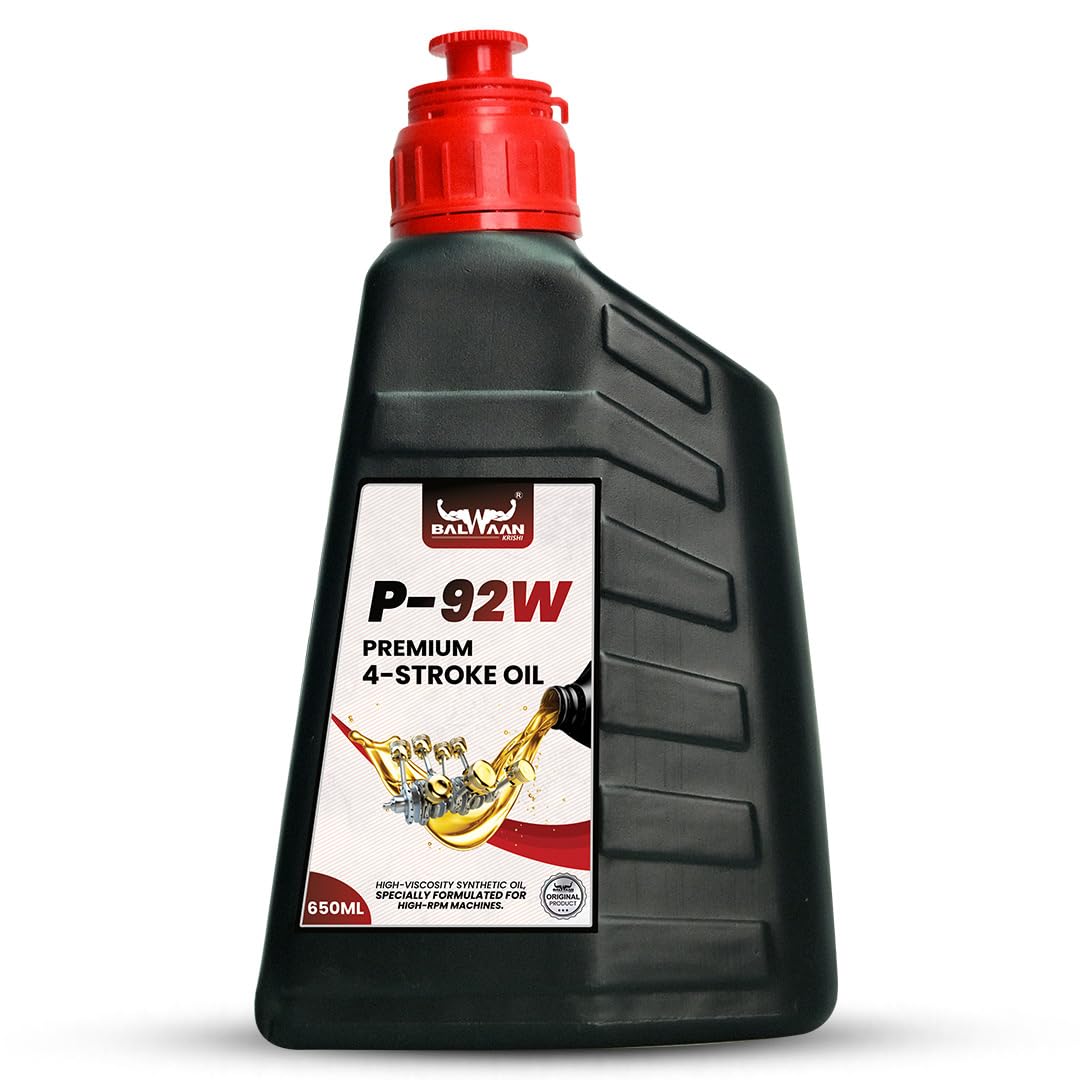 Balwaan Krishi Premium 4-Stroke Engine Oil (P-92W) - 650ml - High Heat Stability - Rust Guard