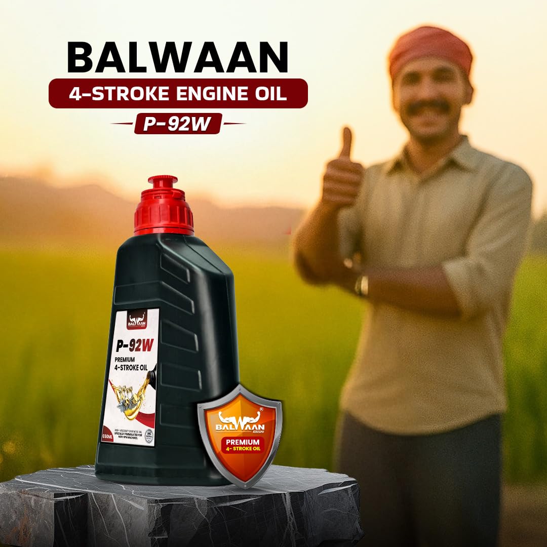 Balwaan Krishi Premium 4-Stroke Engine Oil (P-92W) - 650ml - High Heat Stability - Rust Guard - photo 6