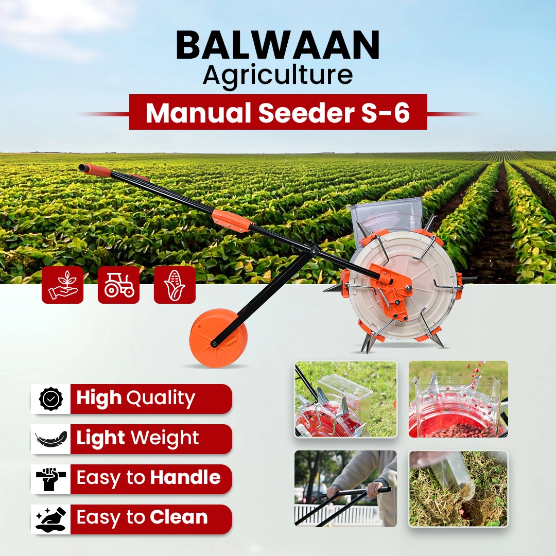 Balwaan Manual Seeder S-6 - Hand-Operated Seed Planter - photo 5