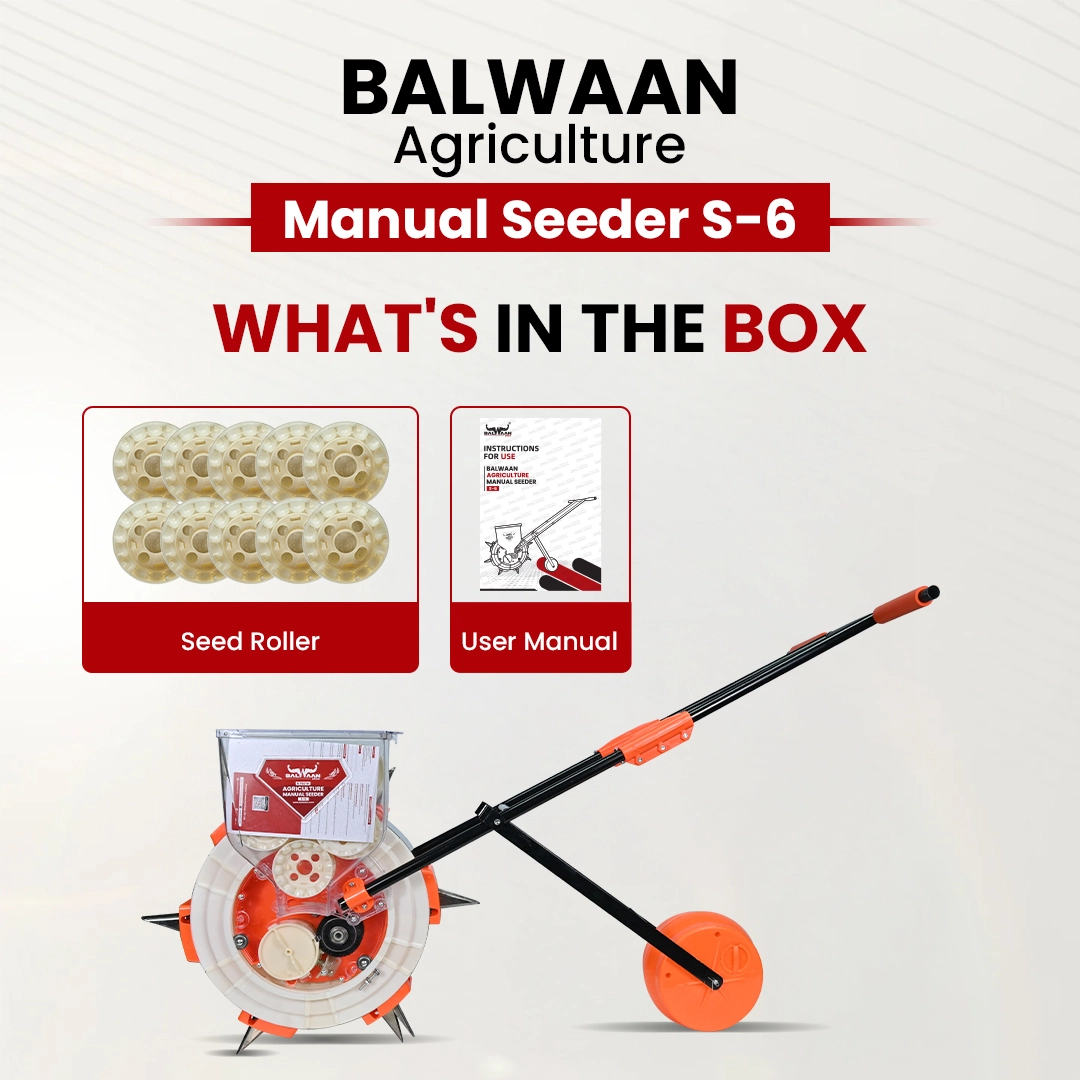 Balwaan Manual Seeder S-6 - Hand-Operated Seed Planter - photo 6