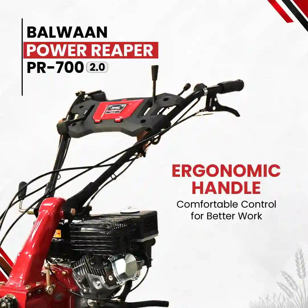 Balwaan PR-700 2.0 Power Reaper (BP-700 2.0+RA-100) - 7 HP 212cc Petrol 3-Row Crop Harvester - photo 6