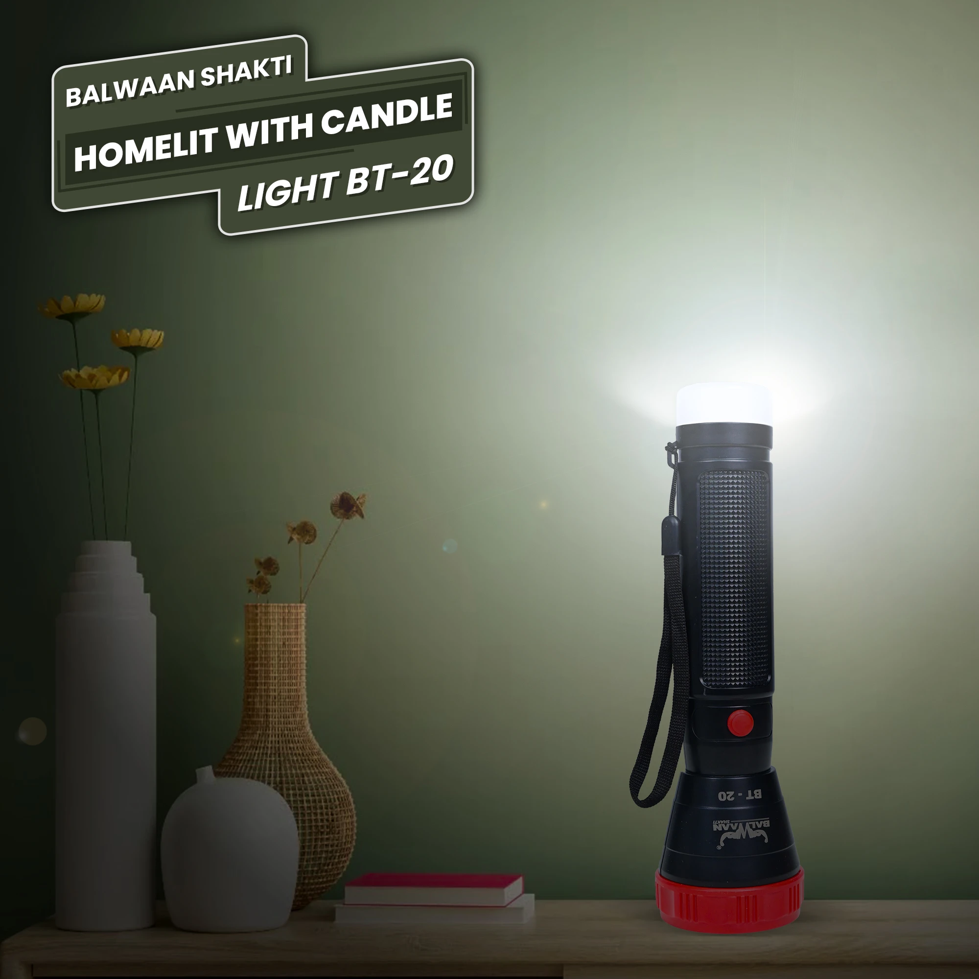 Balwaan Rechargeable BT-20 LED Search Light Torch - Candle Light - Best for Trekking, Agricultural, Outdoor Activities - photo 6