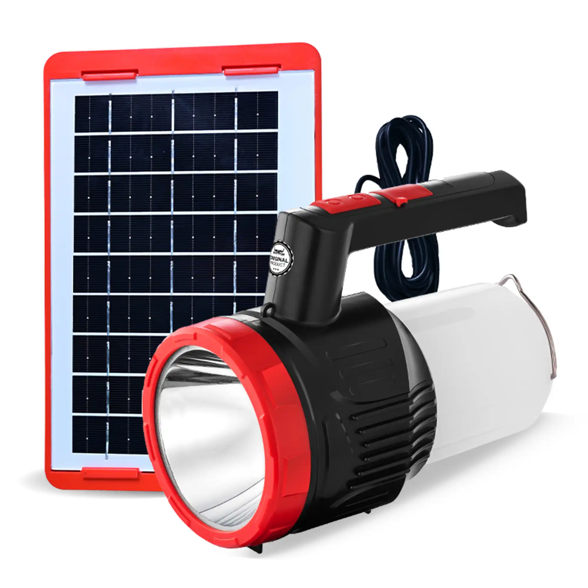 Balwaan Shakti BT-60s 2in1 Flashlight with Lantern and Solar - 5W LED Front Beam with Type-C Charging