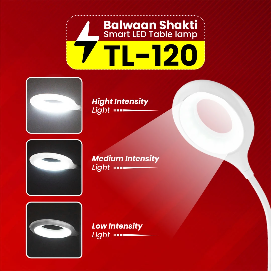 Balwaan Shakti Smart LED Table Lamp - TL-120 - Touch Control - Flexible Neck & 3 Light Modes - photo 3
