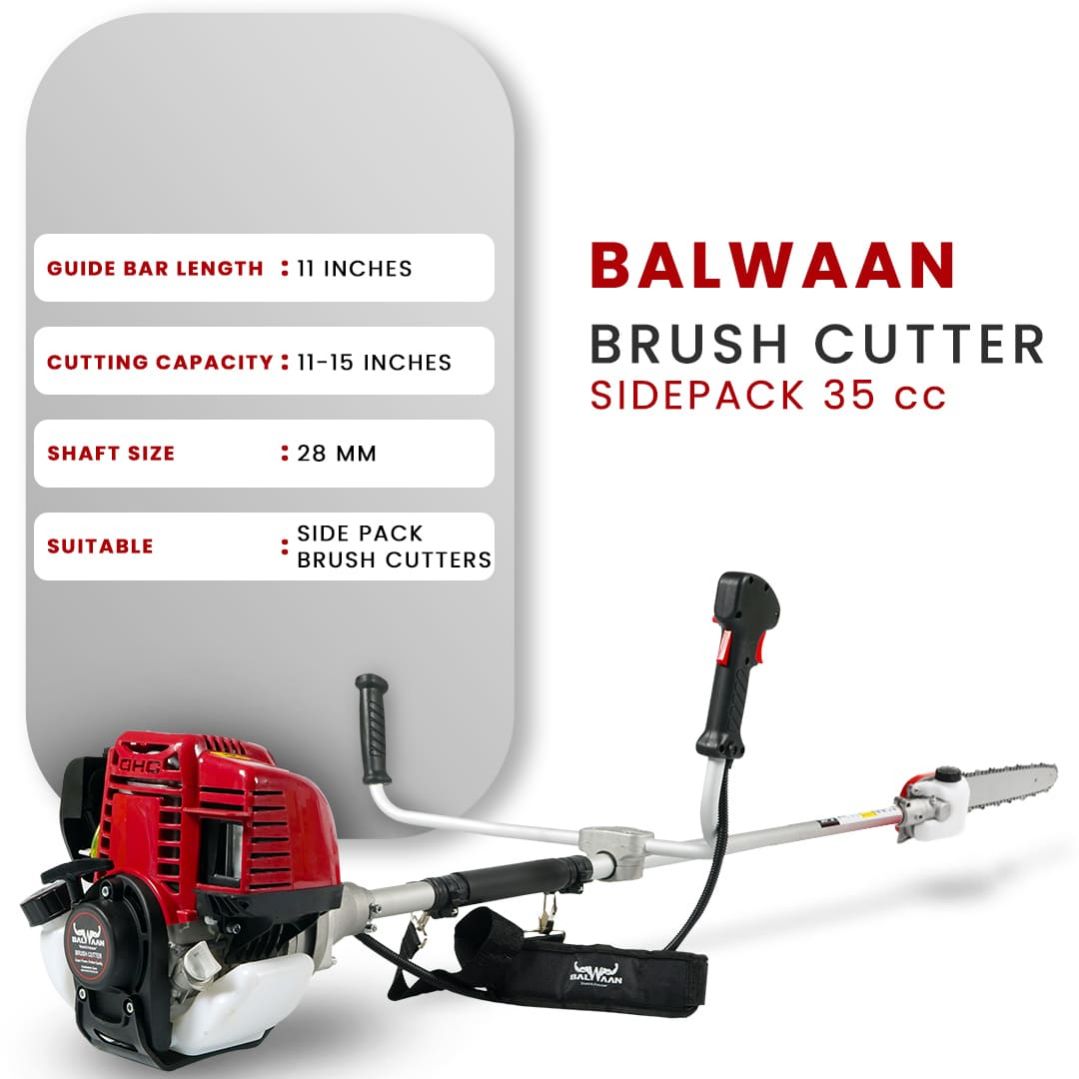 Balwaan Side Pack Crop Cutter with Chainsaw - 35cc - photo 2