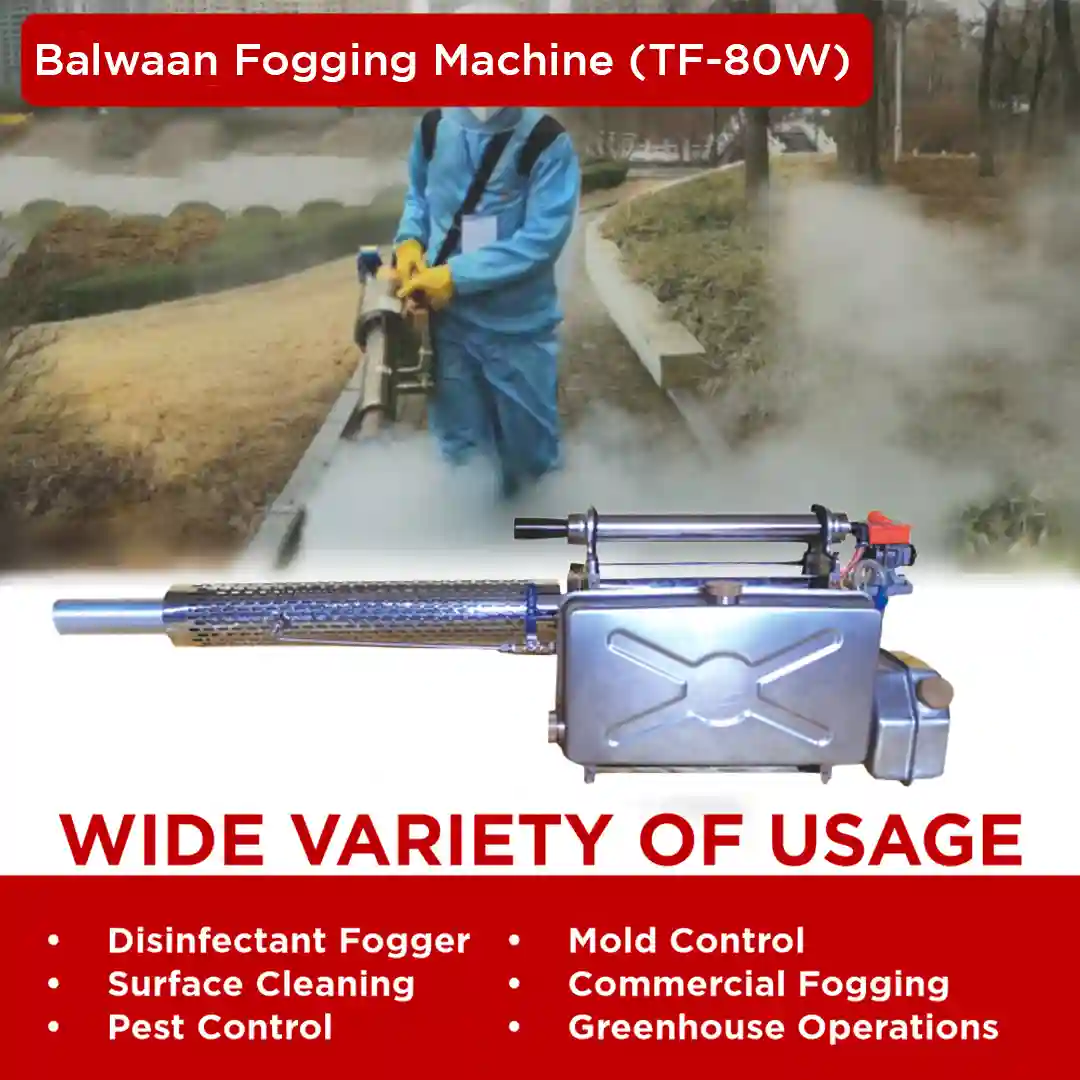 Balwaan TF-80W Thermal Fogging Machine - 7L Chemical Tank - Self Start Portable Fogger - Disinfectant, Pest Control & Commercial Sanitization Machine - photo 5