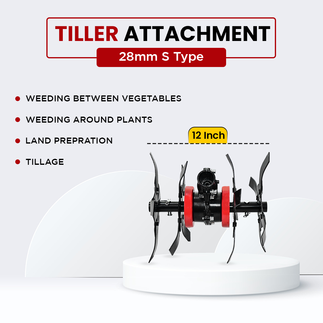 Balwaan Tiller Attachment 28mm S type (12 Inch) - Black - photo 4