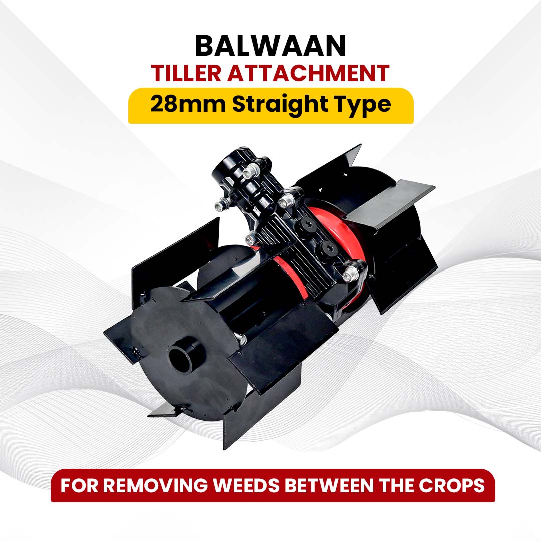 Balwaan Tiller Attachment 28mm Straight Type (12 inch) - Black - photo 3