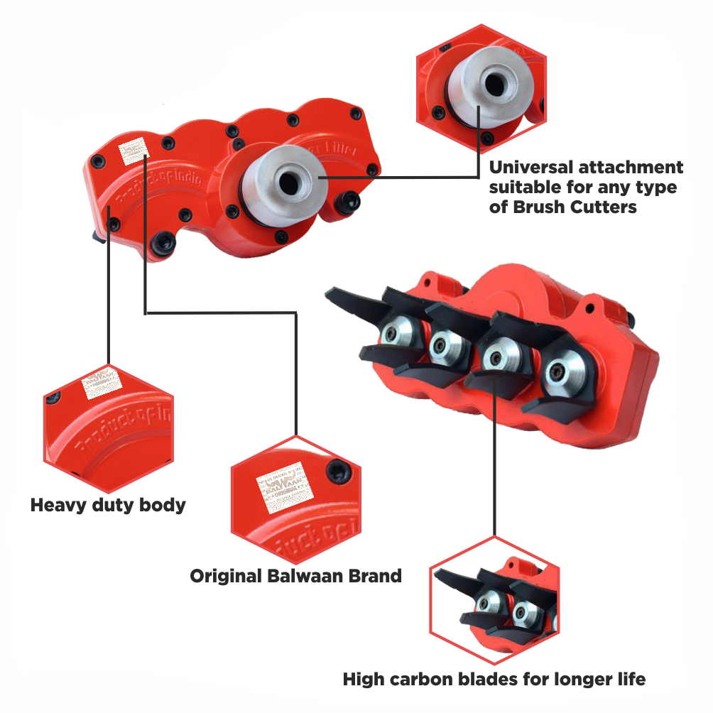Balwaan Tiller Attachment Vertical Type (9 inch) Universal - photo 3