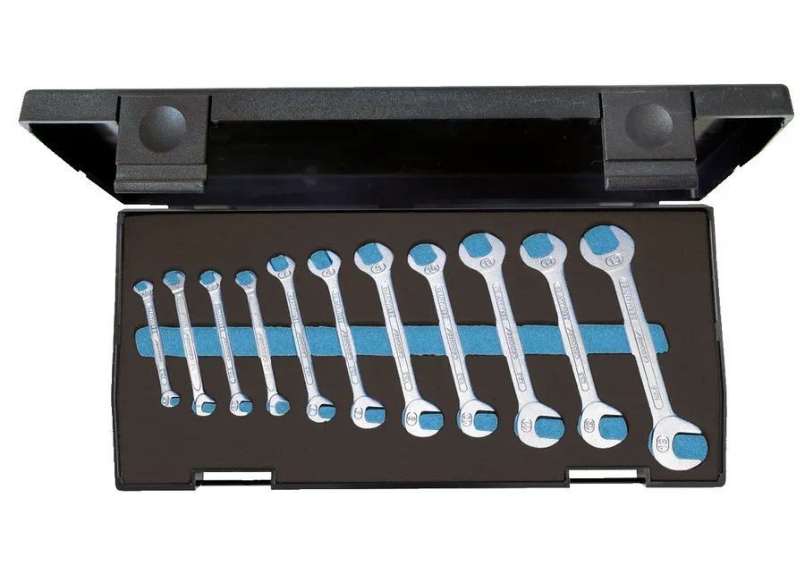 GEDORE 8-011 Double open ended spanner set, small 11 pieces