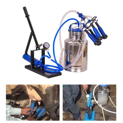 GRAMSTRONG Domestic Hand Operated Milking Machine, 12 Litres Capacity