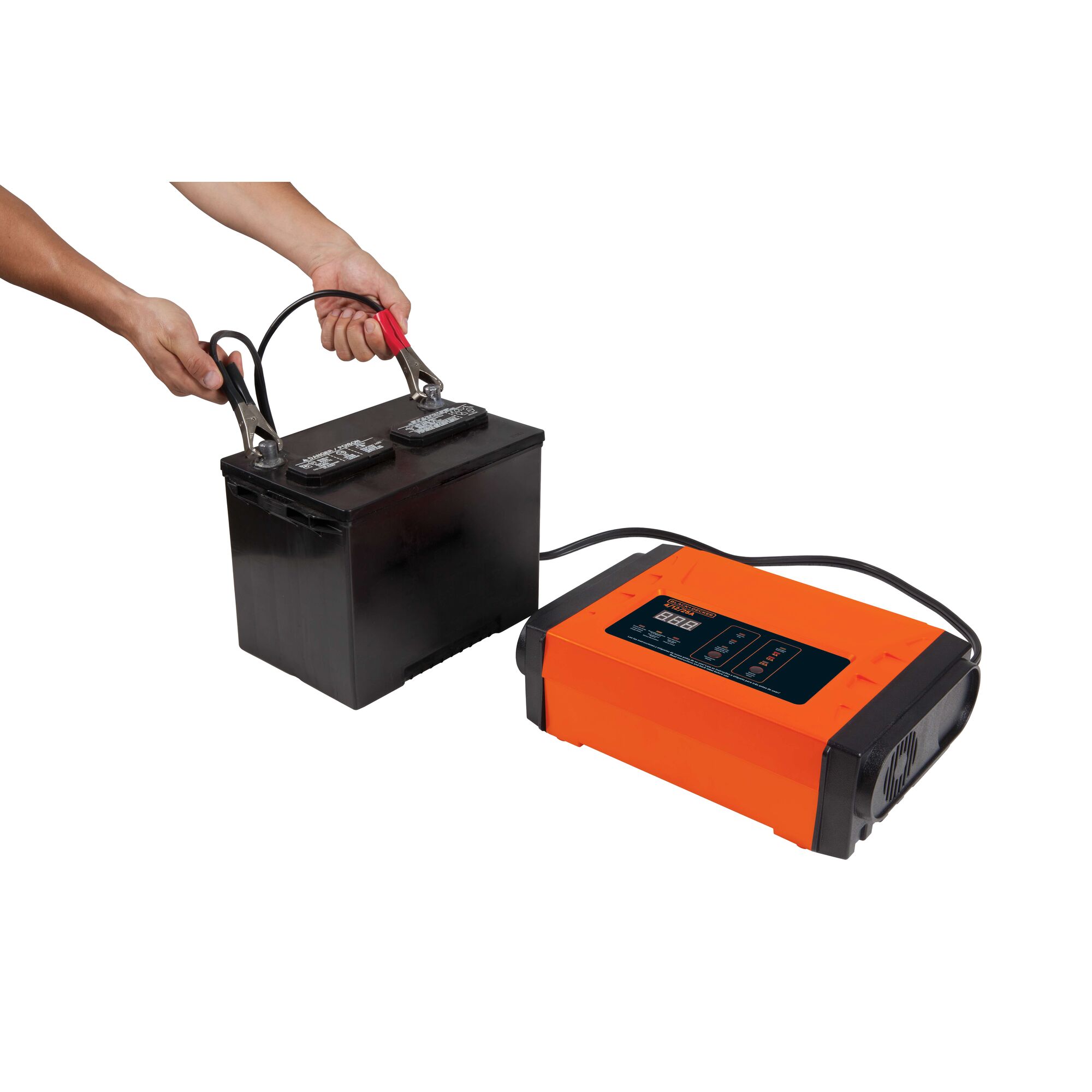 BLACK+DECKER BC25-B2 4/12/ 25 Amp Autom Charger/ Battery Jumper - photo 2