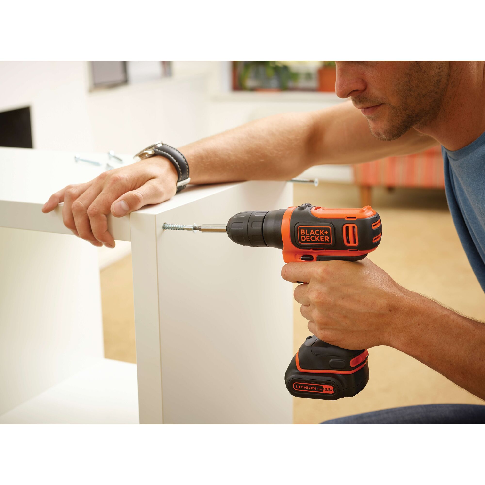 BLACK+DECKER BDCD12-IN 10.8V Compact Lithium Drill - photo 4