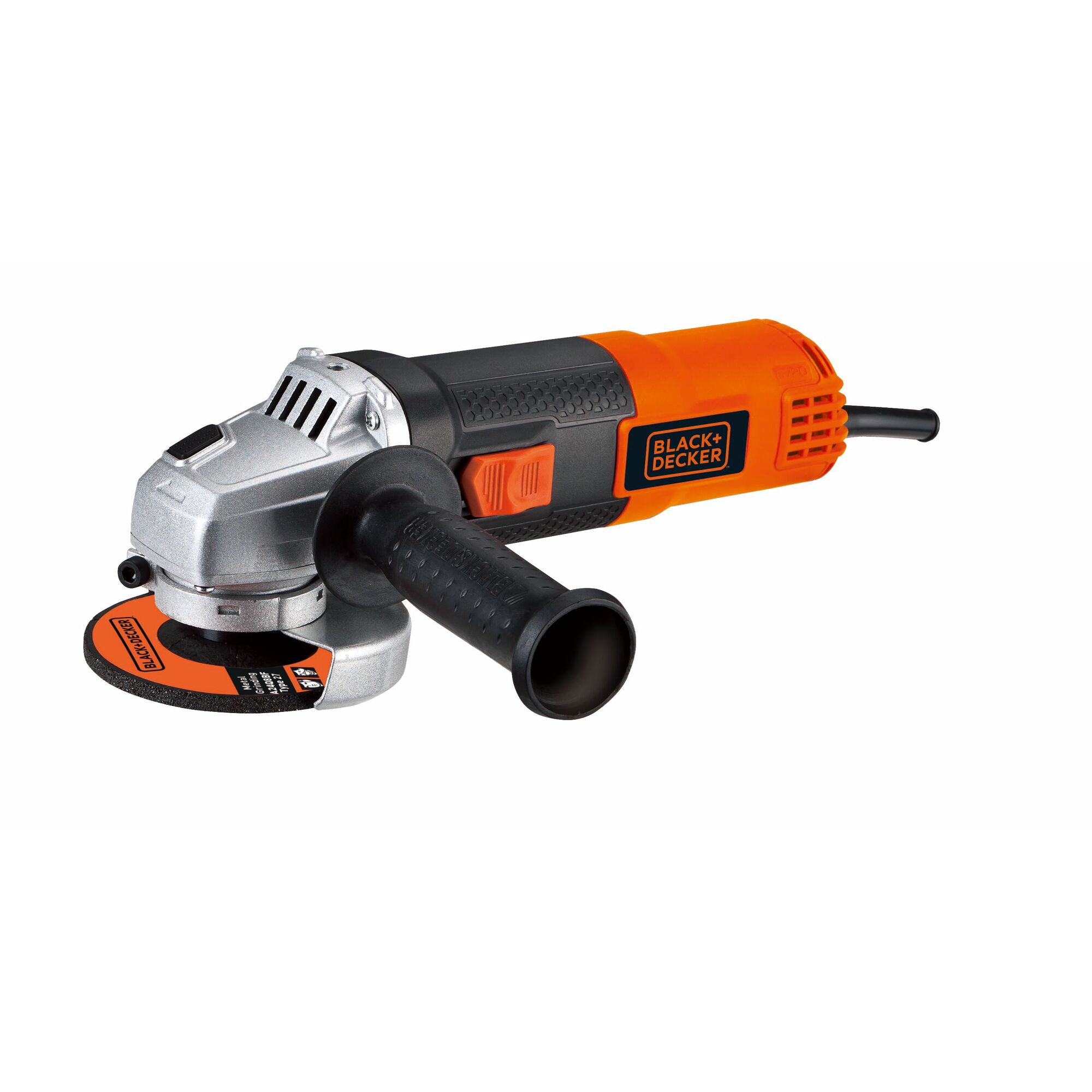 BLACK+DECKER G720RW-IN 100mm 820W Grinder With 2pc Grinding Wheels