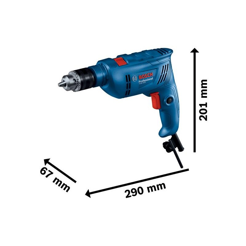 Bosch GSB 600 Impact Drill 600 W 13 mm Wrap Set - photo 2