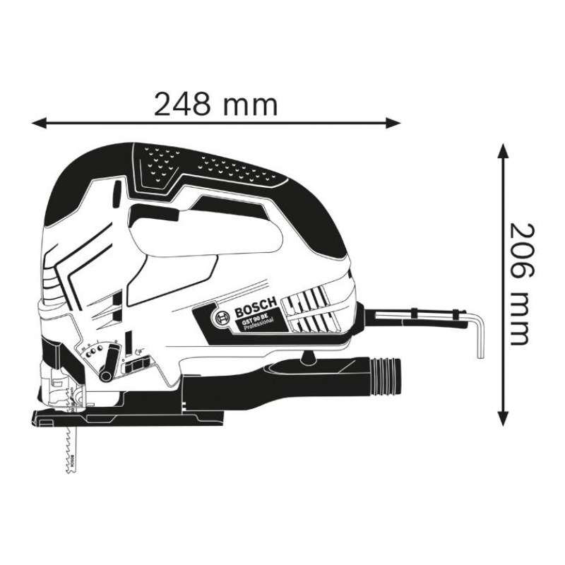 Bosch GST 90 BE Jigsaw 650 W - photo 2