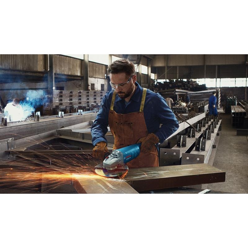 Bosch GWS 2200 Corded Electric Angle Grinder, M14, disc diameter 180 mm, 2,200W, 8,500 rpm, M14 for Metal & Construction, 5 kg,1 Year Warranty - photo 4
