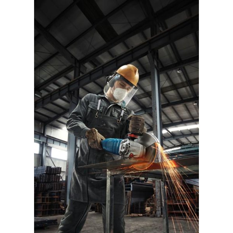 Bosch GWS 24-180 Heavy Duty Angle Grinder, 2,400W, M14, 180 mm Disc dia., 8,500 rpm, Protection Switch, 5.7 kg + Accessories, 1 Year Warranty - photo 3