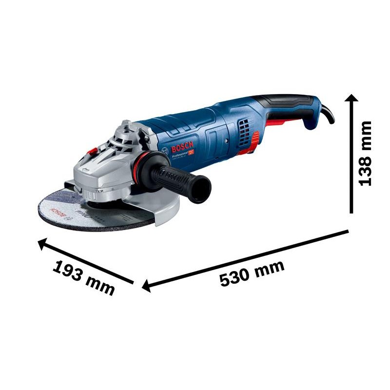 Bosch Professional GWS 24-180 JZ Corded Electric Angle Grinder - photo 2