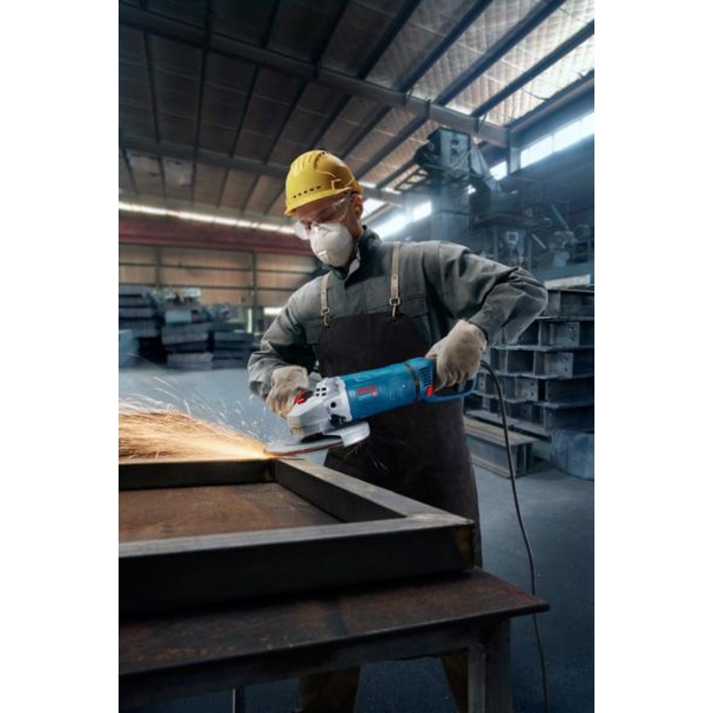 Bosch GWS 27-180 PR | 2700W | 180mm (7”) | 6900–8500 RPM | D-Handle | Heavy Duty Industrial Grinder - photo 3