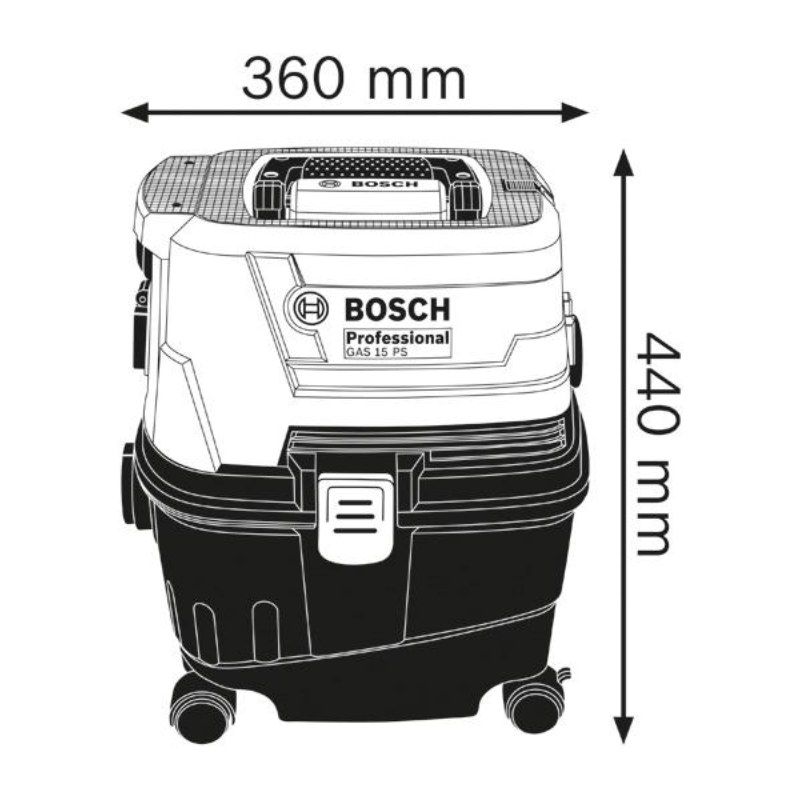 Bosch GAS 15 PS - 10 litre Vacuum Cleaners - photo 2