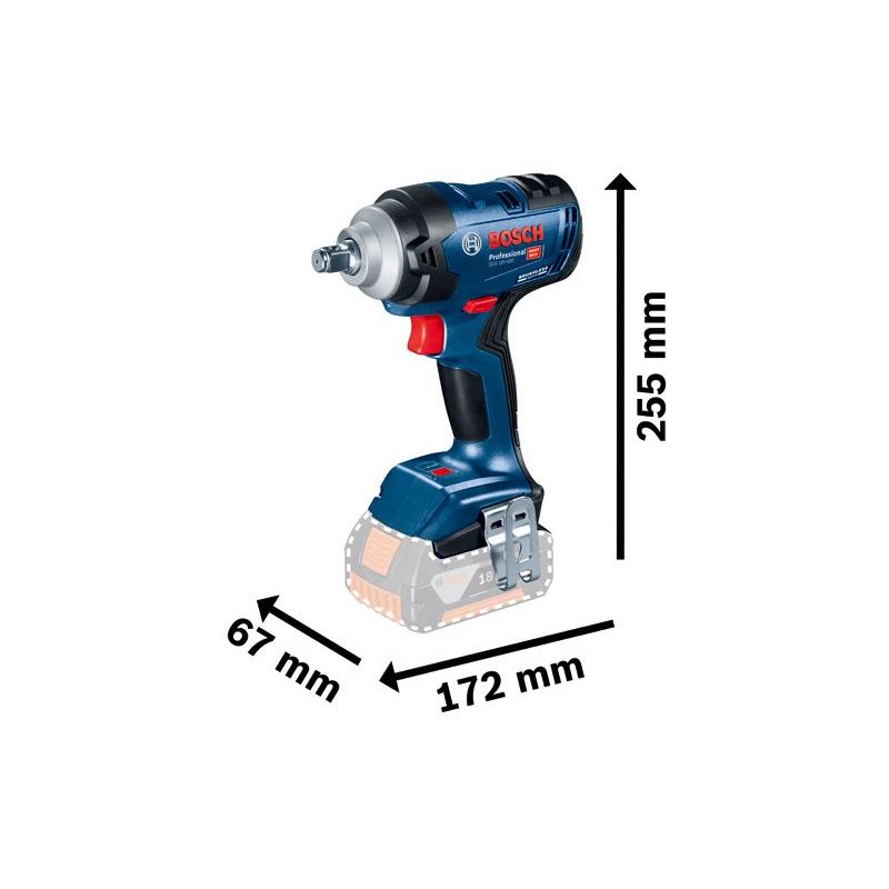 Bosch GDS 18V-400 Professional Cordless Impact Wrench, 400 Nm - photo 2