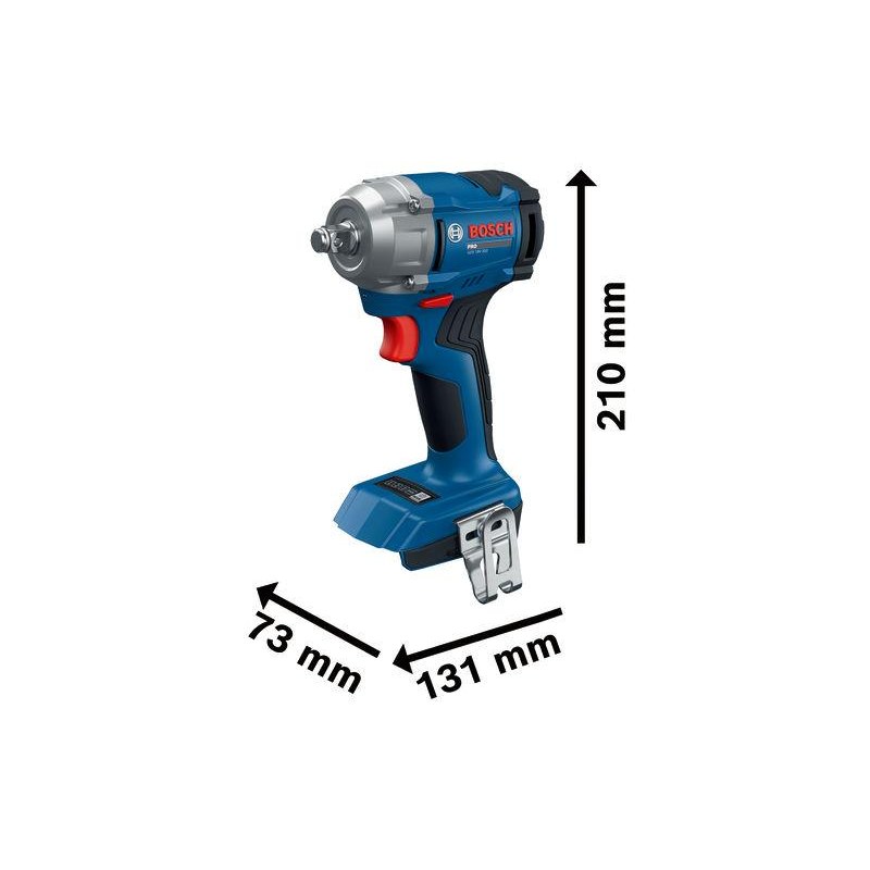Bosch GDS 18V-350 Cordless Impact Wrench Kit 350 Nm with 2 x 4.0Ah Batteries & Charger (06019M50F1) - photo 2