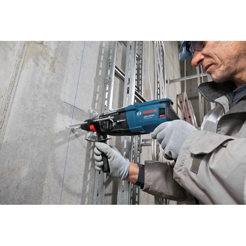 BOSCH GBH 2-28 DV Professional Rotary Hammer - SDS Plus | 850 W | SDS Plus Tool Holder | Rated Speed 0-1300 rpm | Impact Rate 0-5100 BPM | Impact energy 3.2 J| Active Vibration Control | 1 Yr Warranty - photo 3