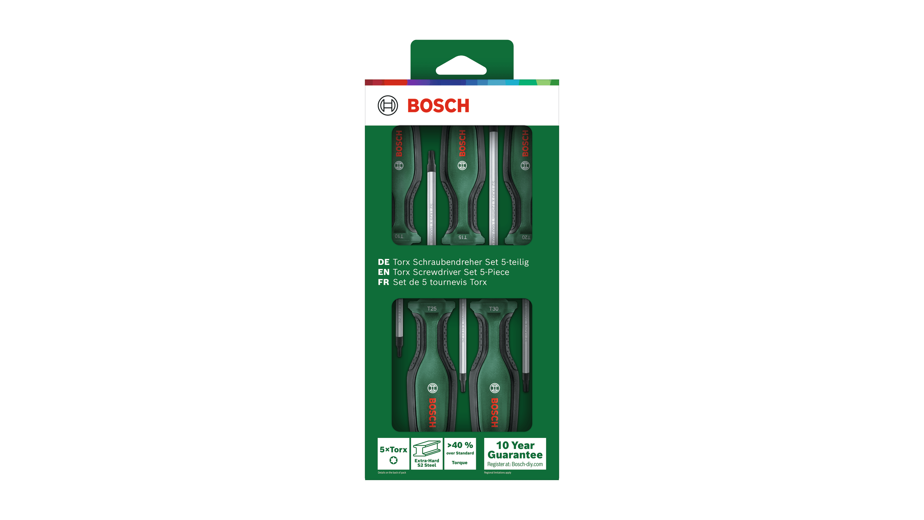 Bosch 1600A02BX6 Screwdriver Set Tx 5-Pieces - photo 4