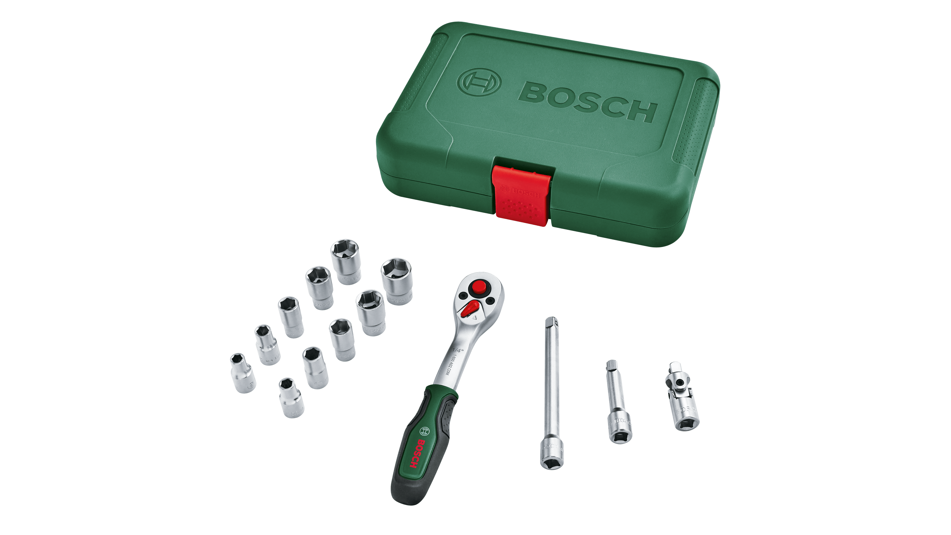 Bosch 1600A02BY0 1/4" Drive Socket Set 14- Pieces
