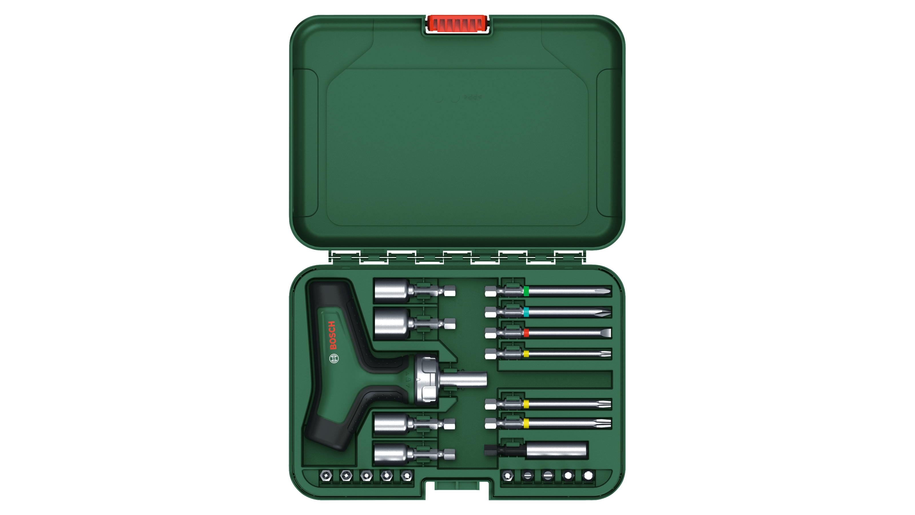 Bosch 1600A02Z9T Bit Ratchet Screwdriver T-Handle Set 22-Pieces - photo 4