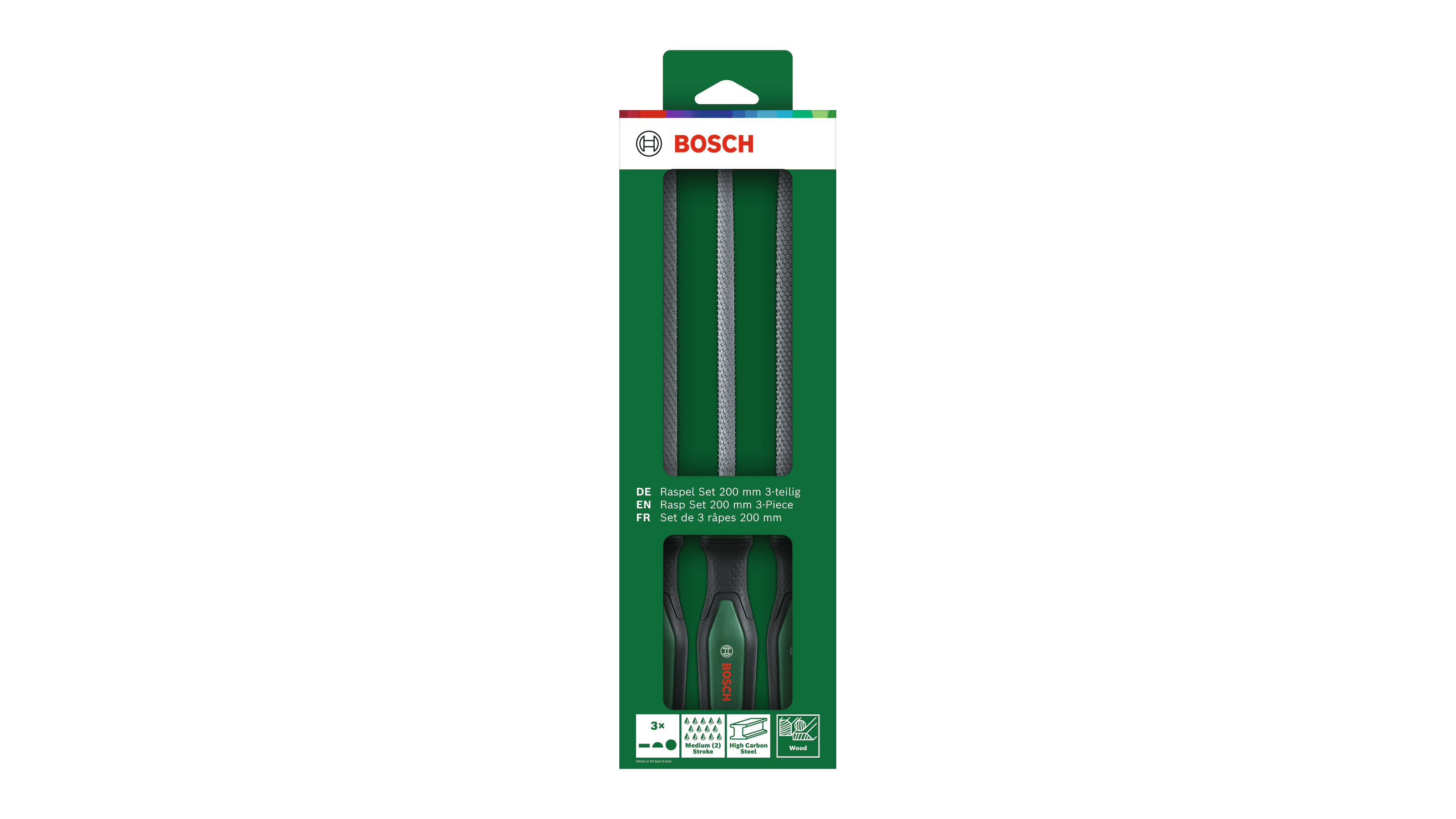 Bosch 1600A02ZB1 Rasp Set 200mm 3- Pieces - photo 3