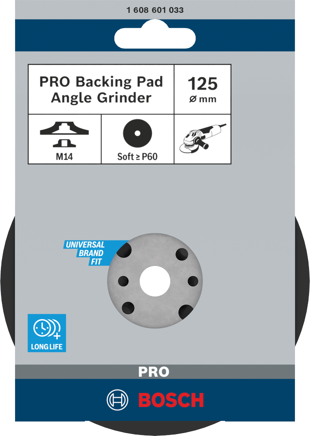 Bosch 1608601033 Backing Pad Soft With M14 Flange Thread, 125mm - photo 2