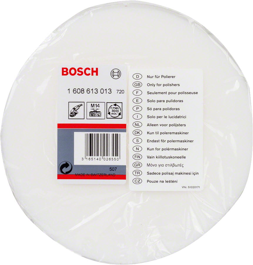 Bosch 1608613013 Polishing Sponge 160mm, Polishing Sponge, Appropriate For Gpo 12; Gpo 12 E Professional - photo 2