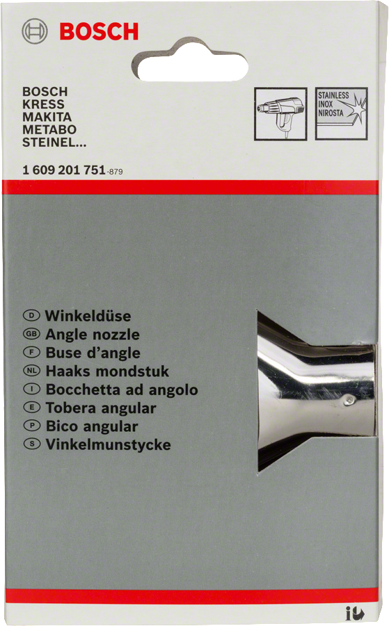 Bosch 1609201751 Angle Nozzle For The Bosch Barrel-Grip Heat Gun For Easy Removal Of Heat-Sensitive Material, 80mm Width, 33.5mm Dia - photo 2
