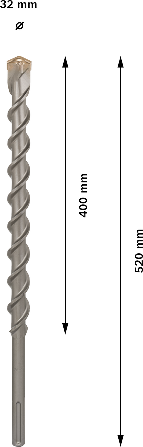 Bosch 1618596505 Sds-Max 9 Natural Stone, 32 X 400 X 520 - photo 3