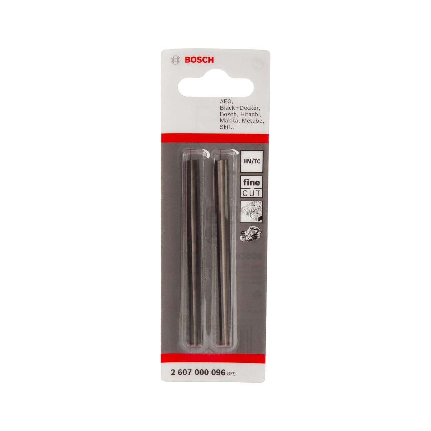 Bosch 2607000096 Planer Blade Straight, Tungsten Carbide, 40° Length X Width: 824 X 55mm, Pack Of 2