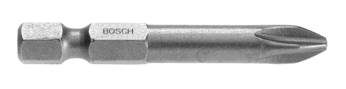 Bosch 2607001528 Ph2 Screwdriver Bit, Single Ended, 49mm Length, Pack Of 3