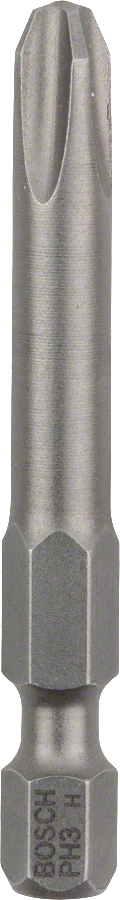 Bosch 2607001531 Ph3 Screwdriver Bit, Single Ended, 49mm Length, Pack Of 3